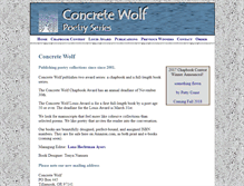 Tablet Screenshot of concretewolf.com